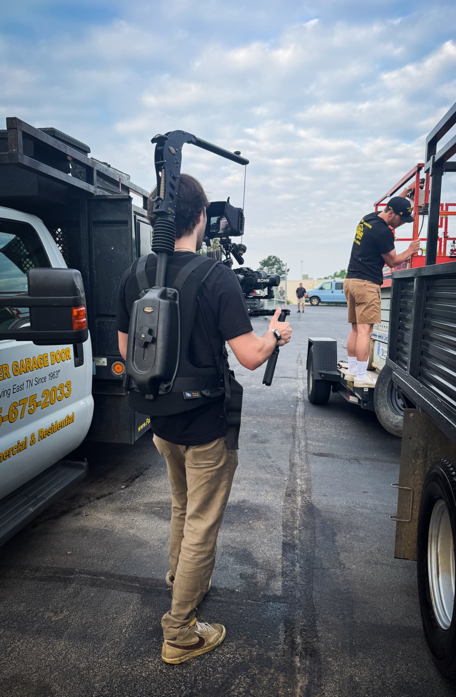 Keller Creative on location for a video production shoot